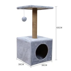 Wholesale Design Modern Castle Climb Scratch Scratcher Condo Wood Cat Furniture Tower Pet Cat Tree
