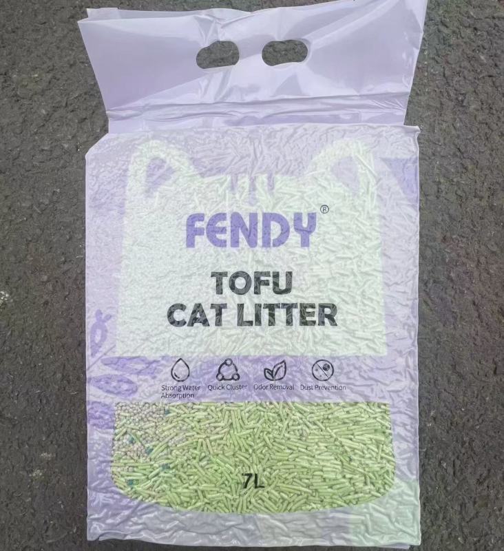 Wholesale factory cat sand Biodegradable Cat litter is easy to clean dust free clumping flushable tofu Cat litter