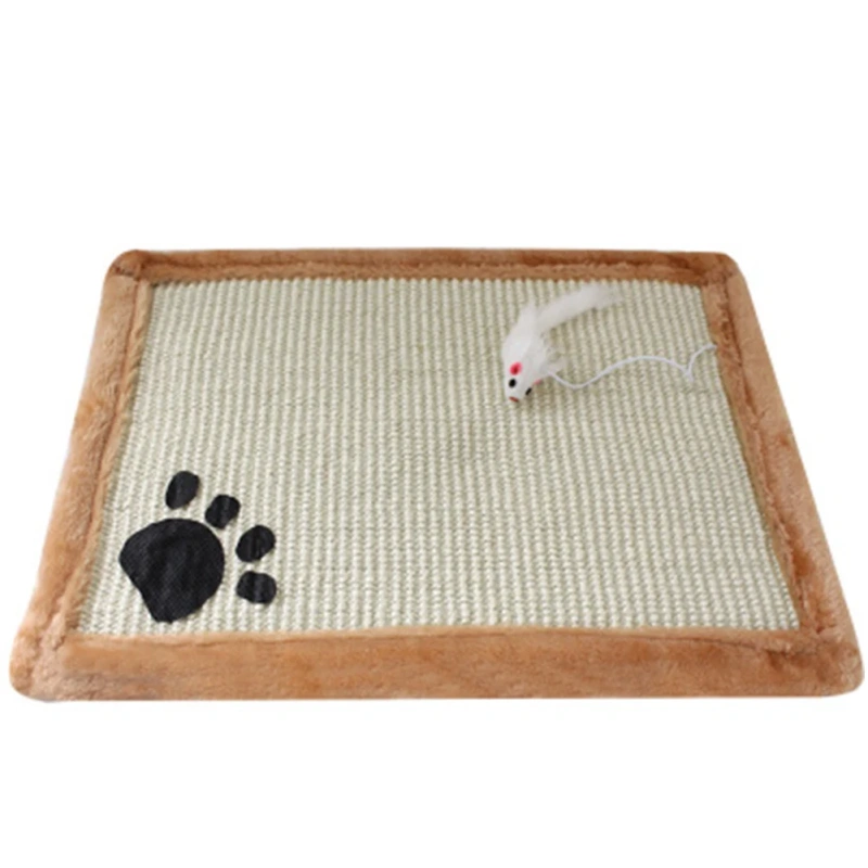 Cat Kitten Scratch Board Pad Sisal Toy Sofa Furniture Protector Cat Claw Care Product Cats Scratcher Paw Pad With Invisible Nail