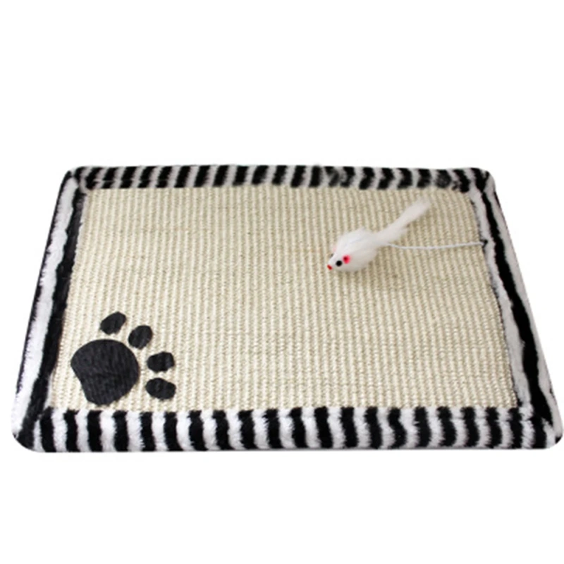 Cat Kitten Scratch Board Pad Sisal Toy Sofa Furniture Protector Cat Claw Care Product Cats Scratcher Paw Pad With Invisible Nail