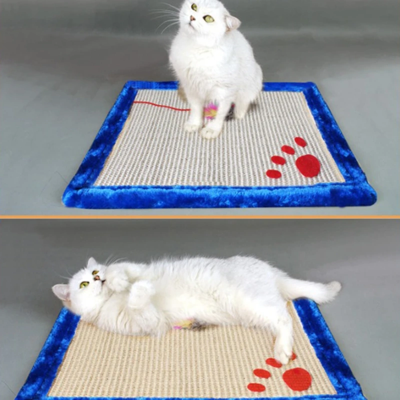 Cat Kitten Scratch Board Pad Sisal Toy Sofa Furniture Protector Cat Claw Care Product Cats Scratcher Paw Pad With Invisible Nail