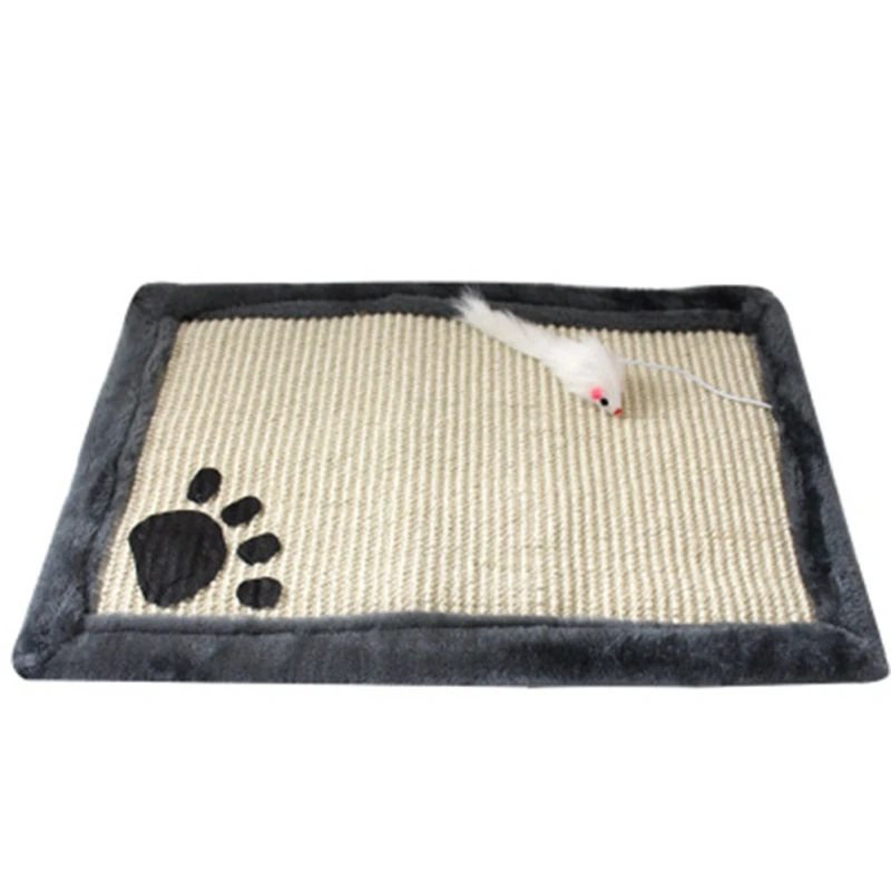 Cat Kitten Scratch Board Pad Sisal Toy Sofa Furniture Protector Cat Claw Care Product Cats Scratcher Paw Pad With Invisible Nail