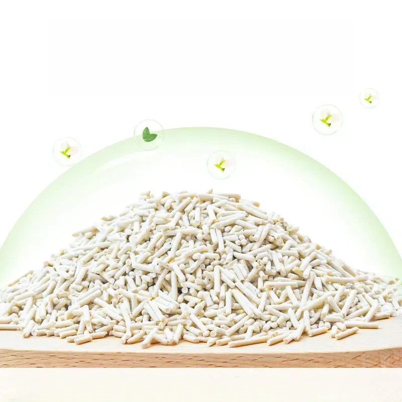 Tofu Cat Litter Odor Control Low dust Compact Clumping Tofu Bentonite Mixed Cat Litter Easy Clean