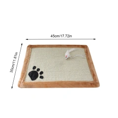 Cat Kitten Scratch Board Pad Sisal Toy Sofa Furniture Protector Cat Claw Care Product Cats Scratcher Paw Pad With Invisible Nail