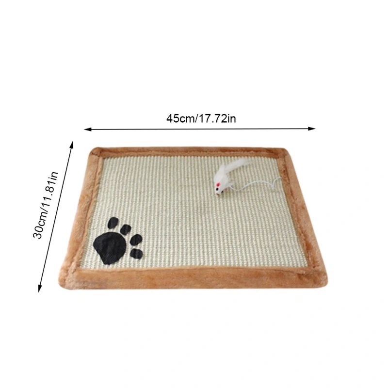 Cat Kitten Scratch Board Pad Sisal Toy Sofa Furniture Protector Cat Claw Care Product Cats Scratcher Paw Pad With Invisible Nail