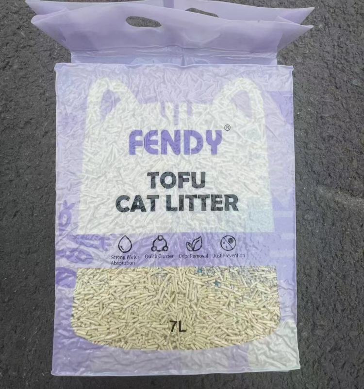 Wholesale factory cat sand Biodegradable Cat litter is easy to clean dust free clumping flushable tofu Cat litter