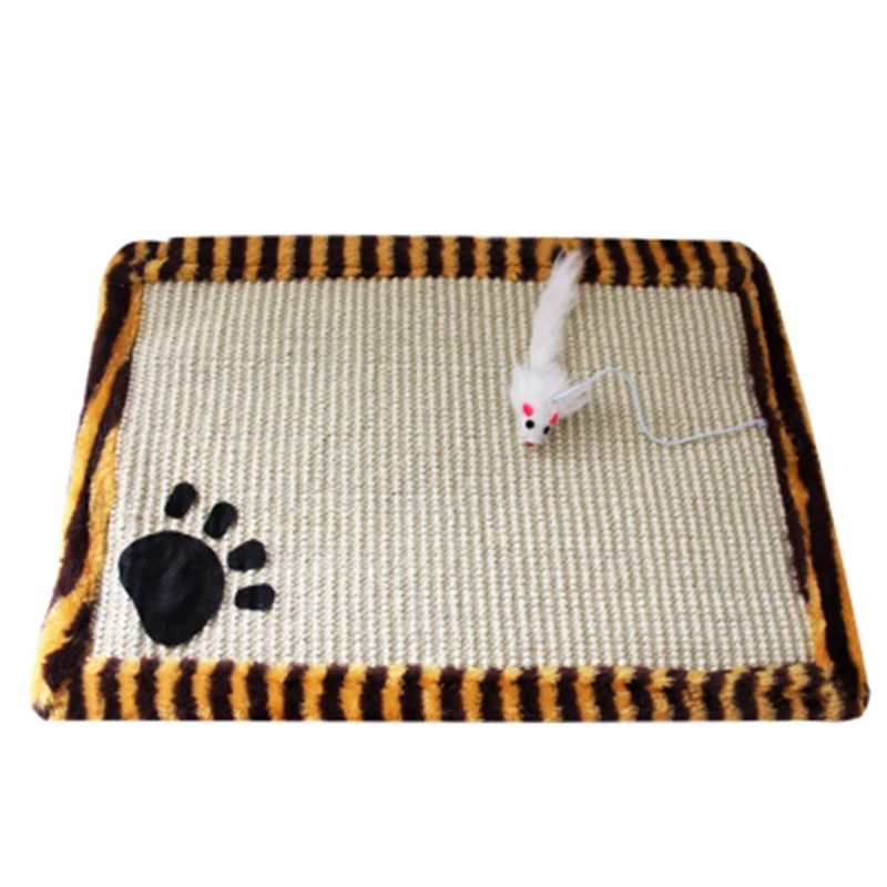 Cat Kitten Scratch Board Pad Sisal Toy Sofa Furniture Protector Cat Claw Care Product Cats Scratcher Paw Pad With Invisible Nail