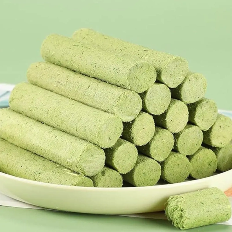 6Pcs Cat Grass Teething Stick Natural Dried Grass Treats Nutritious Edible Cat Chew Toy for Cleaning Teeth Remove Hair Balls