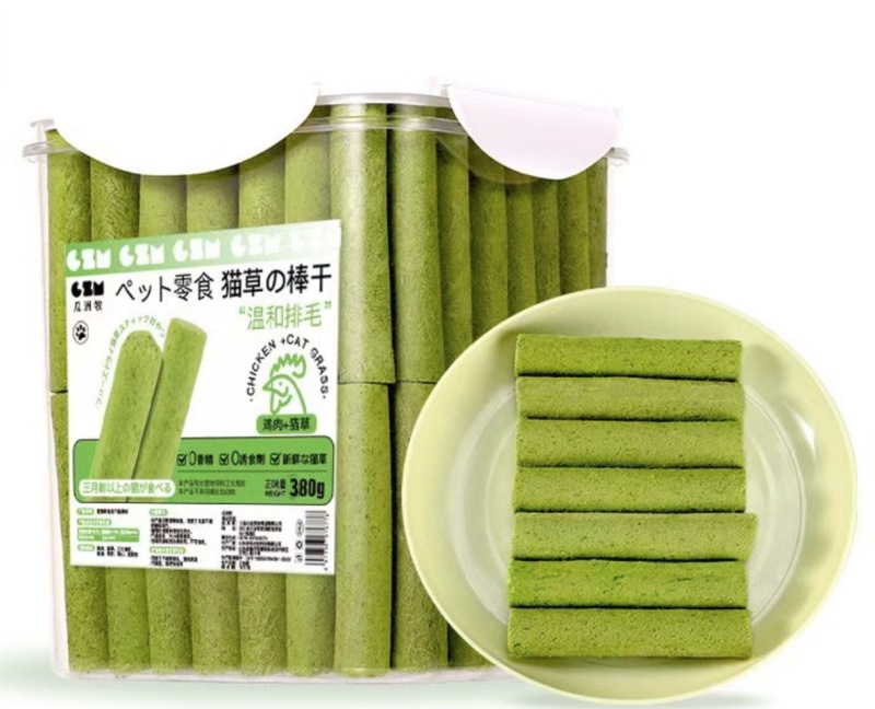 Cat Grass Teeth Grinding Stick Pet Snacks Hairball Removal Mild Hair Row Ready To Eat Cat Baby Cat Teeth Cleaning Sticks