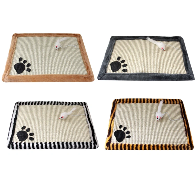 Cat Kitten Scratch Board Pad Sisal Toy Sofa Furniture Protector Cat Claw Care Product Cats Scratcher Paw Pad With Invisible Nail