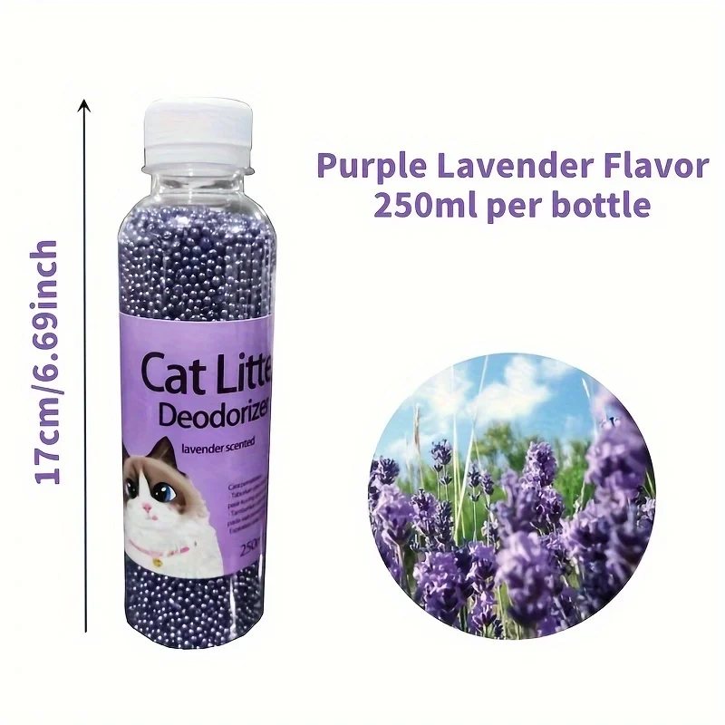 Deodor Bead For Cats Toilet Absorb Deodorant Beads For Cat Litter Box 6 Flavors Aromatic Litter Cat Pet Cleaning Supplie