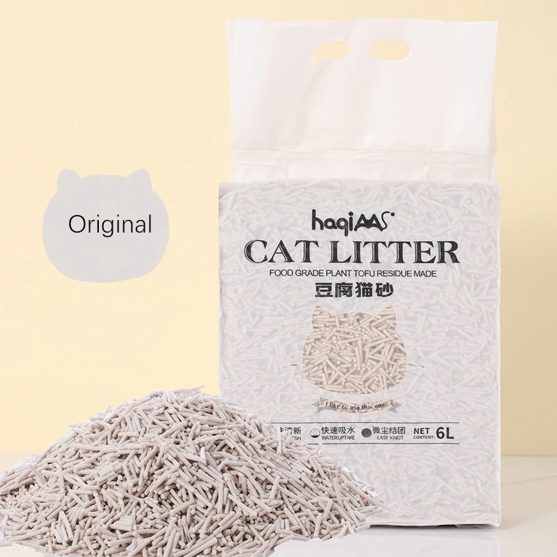 Original plant tofu cat litter 6L green tea mixed plant cat litter fast clumping pet supplies