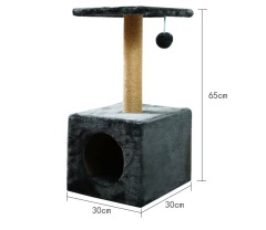 Wholesale Design Modern Castle Climb Scratch Scratcher Condo Wood Cat Furniture Tower Pet Cat Tree