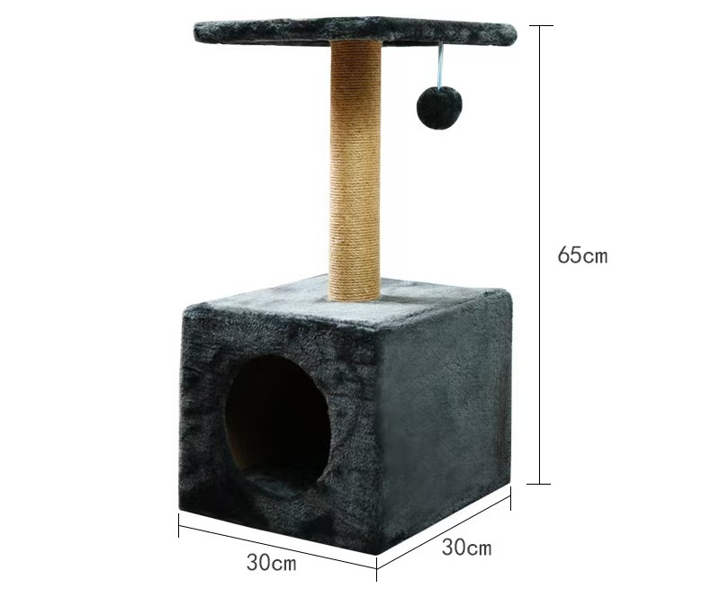 Wholesale Design Modern Castle Climb Scratch Scratcher Condo Wood Cat Furniture Tower Pet Cat Tree
