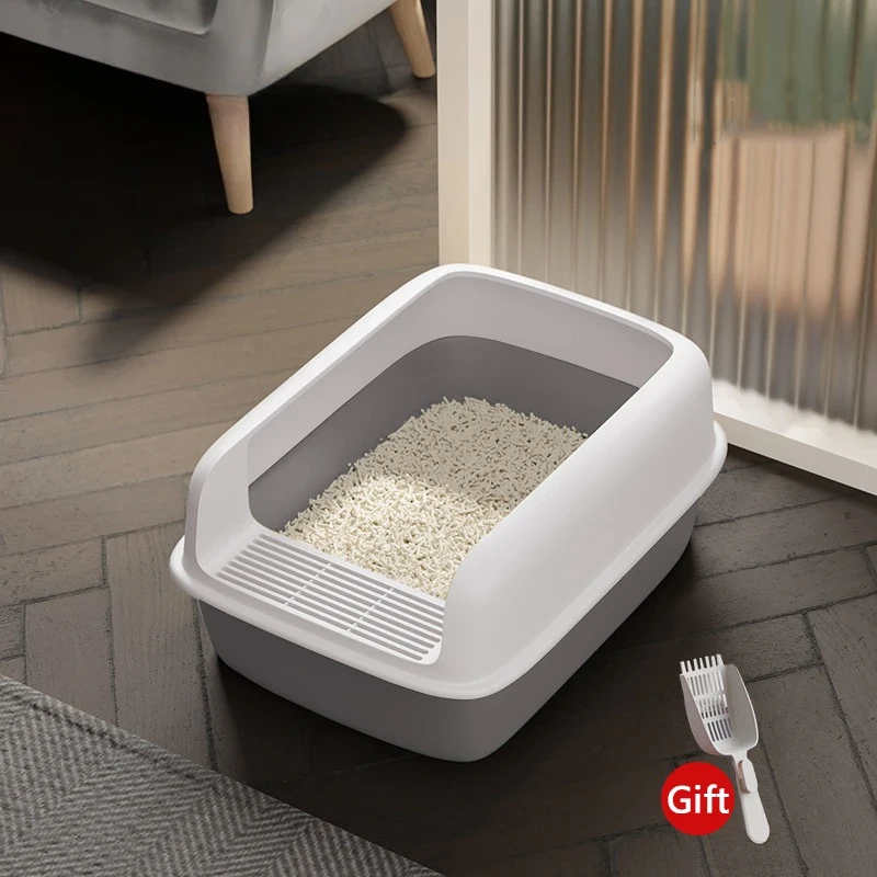 Kitty Litter Box Small Size Pet Sandbox for Cat Anti-Splash Cats Toilet Pet Sandbox Kitten Tray Bedpan Cleaning Cat Supplies