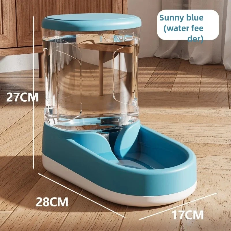 Automatic Feeder Cat Dog Food Bowl with Water Fountain Pet Large Food Storage Dispenser Container Puppy Pet Kitten Accessories