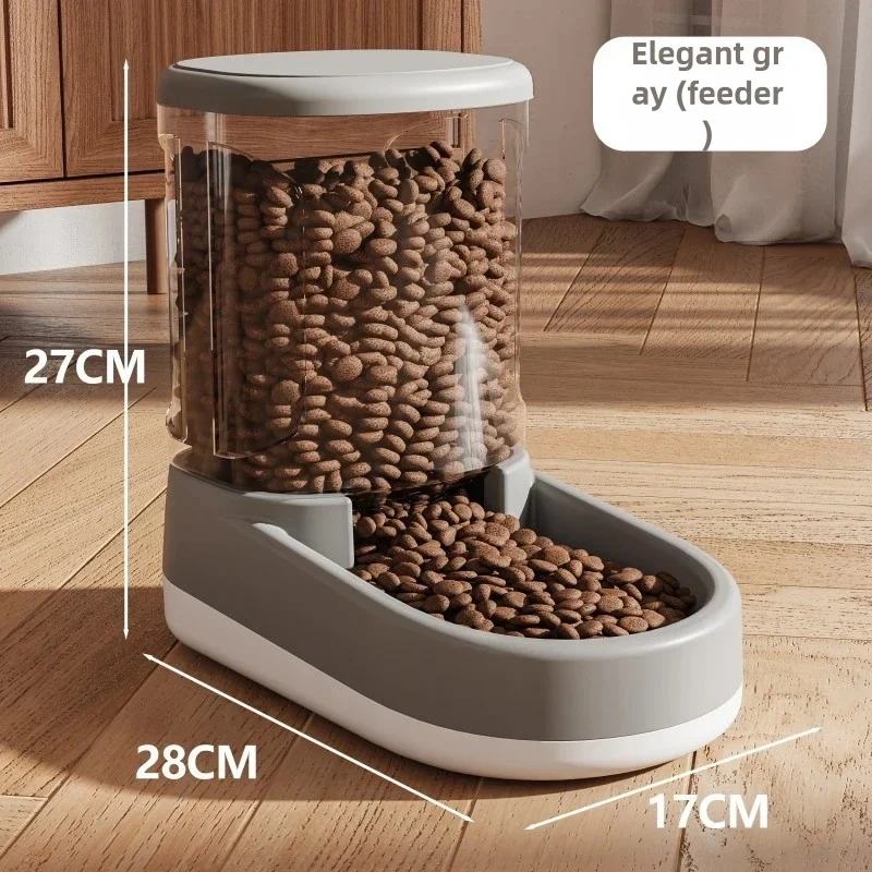 Automatic Feeder Cat Dog Food Bowl with Water Fountain Pet Large Food Storage Dispenser Container Puppy Pet Kitten Accessories
