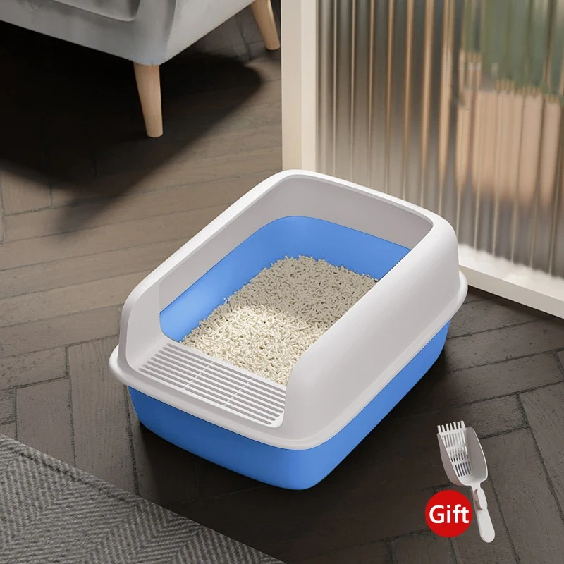 Kitty Litter Box Small Size Pet Sandbox for Cat Anti-Splash Cats Toilet Pet Sandbox Kitten Tray Bedpan Cleaning Cat Supplies
