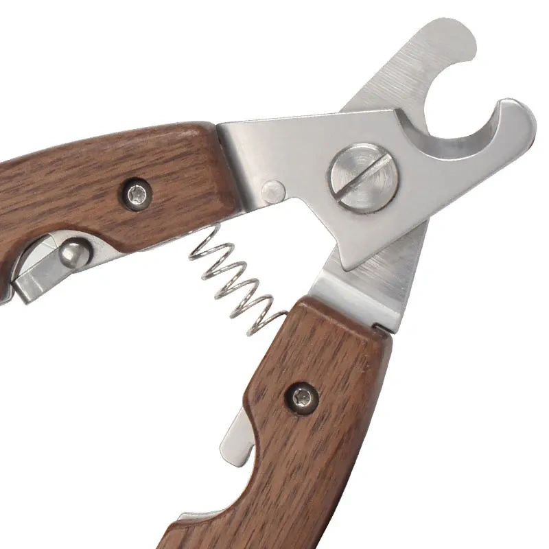 Dog Cat Nail Clippers Wooden Stainless Steel Pet Toes Cutter Scissor Grooming Tools Dogs Cats Nail Trimmer Clipper Pet Supplies