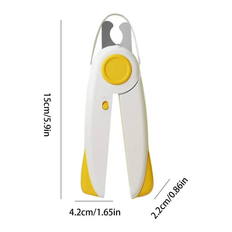 Led Light Pet Nail Trimmer Lighted Dog Nail Trimmers File Sharpening Pet Dog Nail Grinder Trimmers Transparent Baffle Return