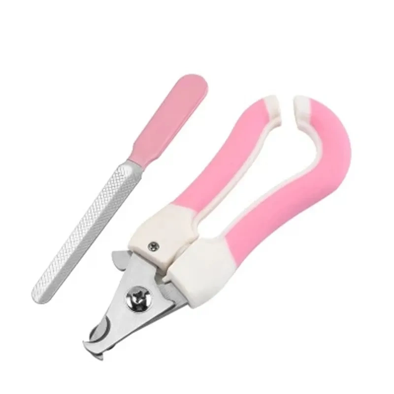 Two-color Pet Nail Clippers Stainless Steel Dog Cat Professional Labor-Saving Nail Clippers Convenient Beauty Cleaning Supplies