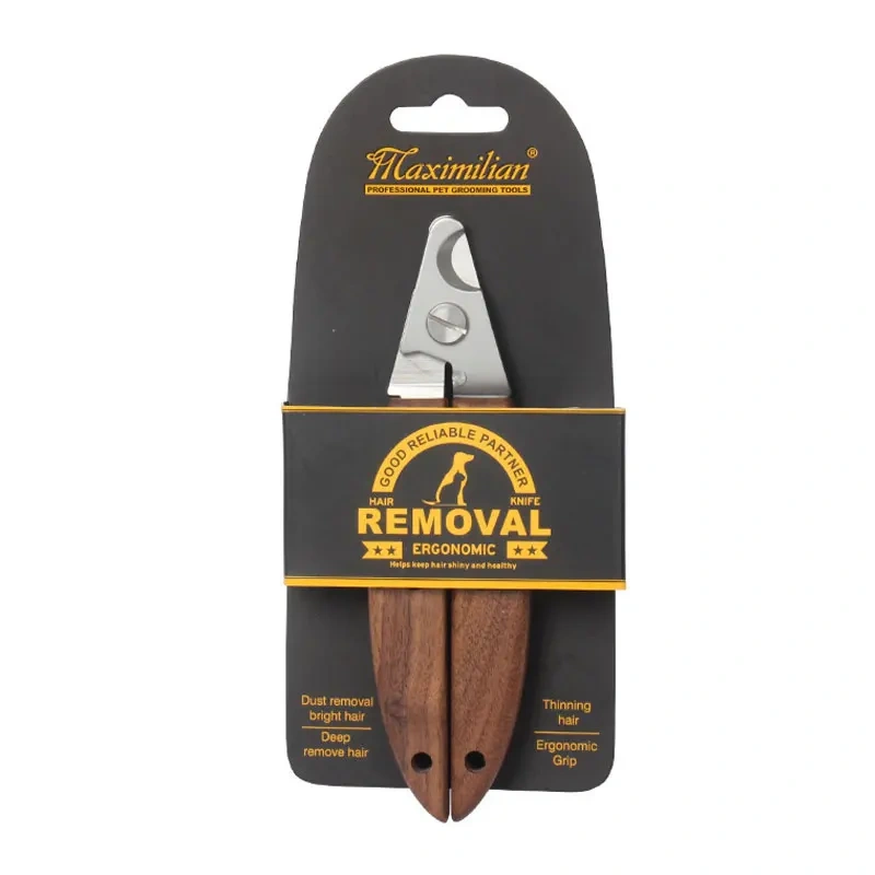 Dog Cat Nail Clippers Wooden Stainless Steel Pet Toes Cutter Scissor Grooming Tools Dogs Cats Nail Trimmer Clipper Pet Supplies