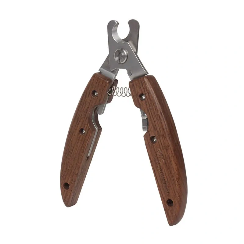 Dog Cat Nail Clippers Wooden Stainless Steel Pet Toes Cutter Scissor Grooming Tools Dogs Cats Nail Trimmer Clipper Pet Supplies