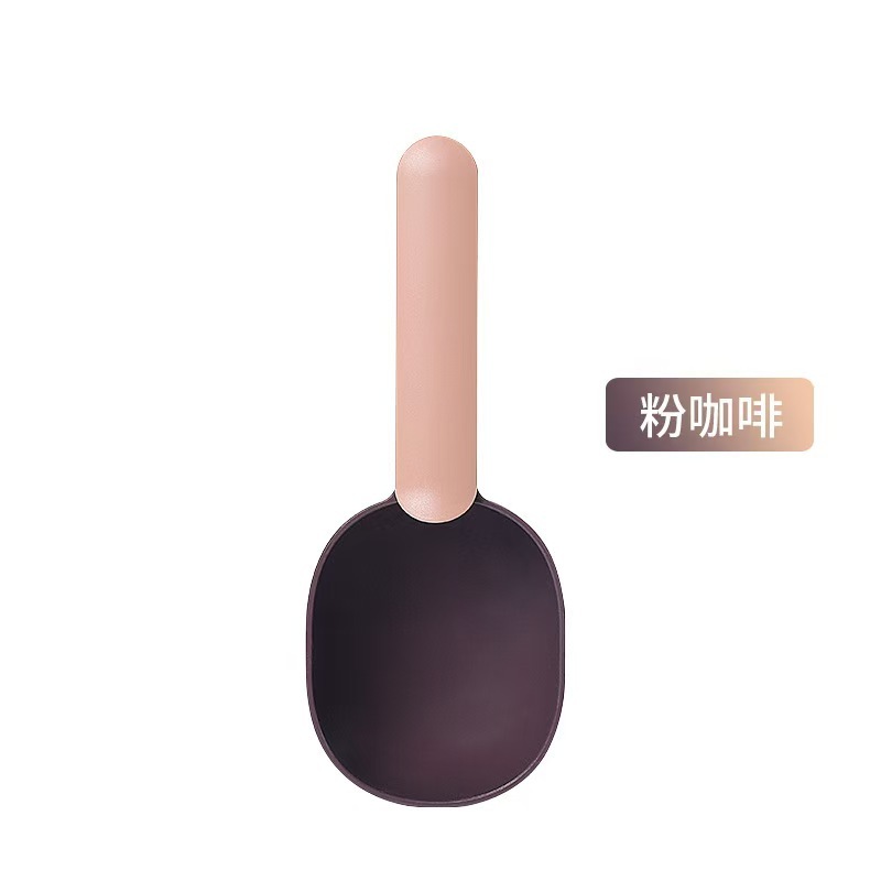 Dog Food Scoop Multifunctional Pet Feeding Spoon with Sealing Clip Grade Plastic Cat Food Dedicated Measuring Spoon