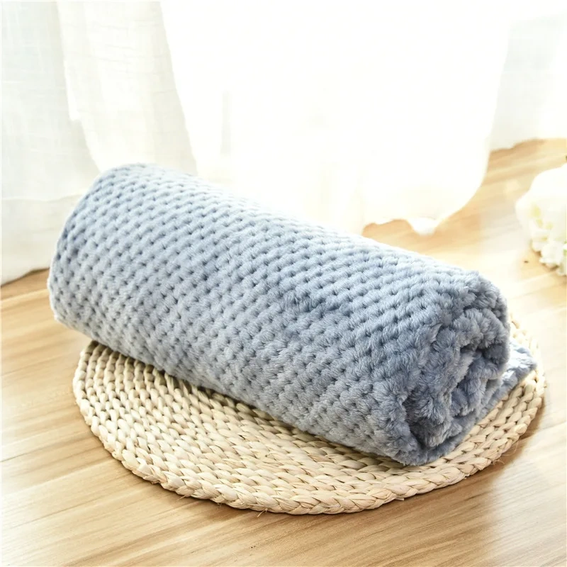 Warm Soft Fuzzy Blankets for Puppy Small Medium Large Dogs Fleece Kitten Cats Plush Throws for Bed Couch Sofa Blanket Supply
