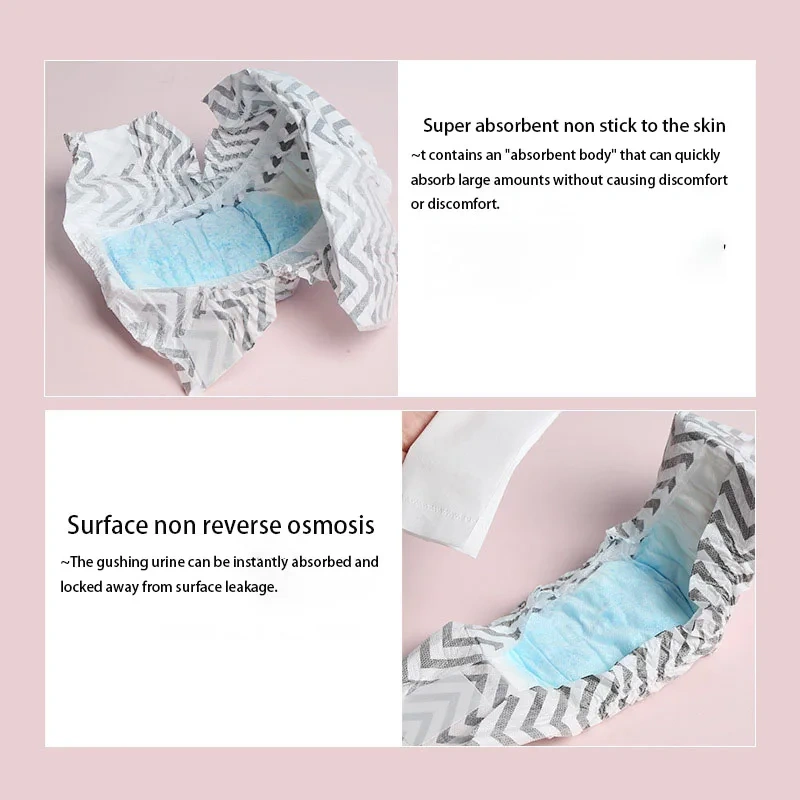 MOFESIPI Disposable Dog Diapers Female Dog Diapers Ultra Protection Diapers for Dogs in Heat Excitable Urination or Incontinence