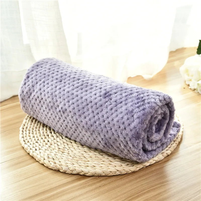 Warm Soft Fuzzy Blankets for Puppy Small Medium Large Dogs Fleece Kitten Cats Plush Throws for Bed Couch Sofa Blanket Supply