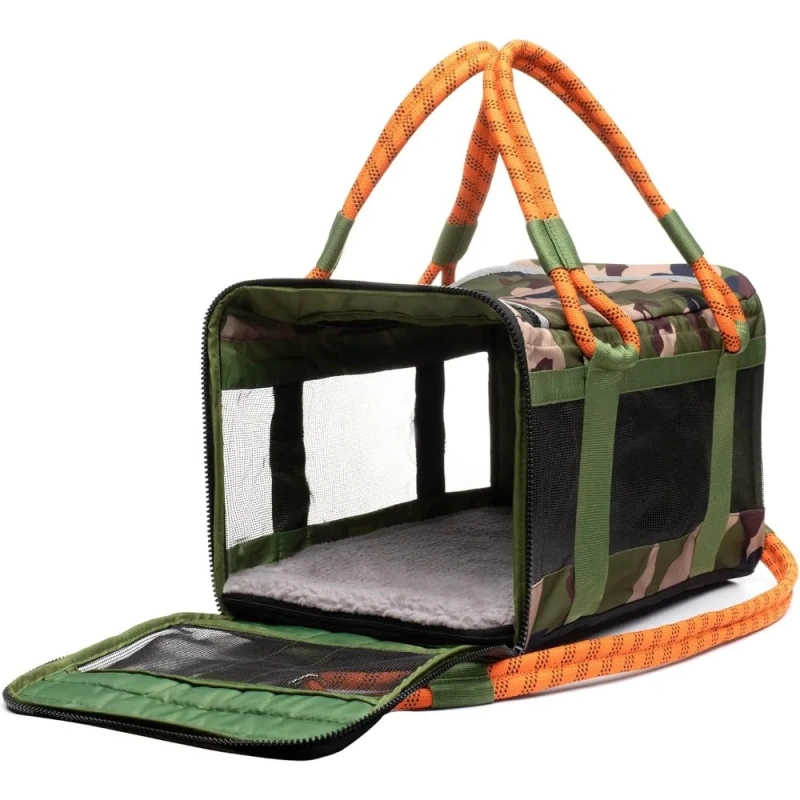 Airline-Compliant Pet Carrier | includes Leash | Suitable for Pets up to 20lbs