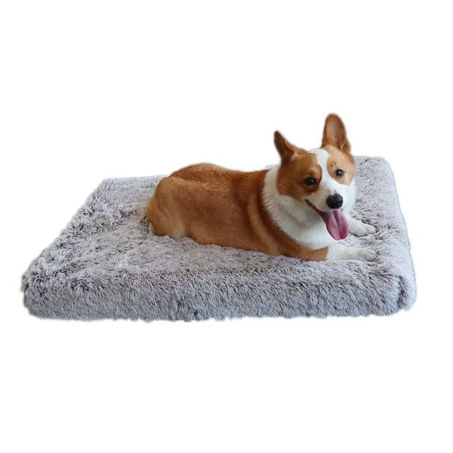 Plush Rectangle Pet Nest Cotton Deep Sleep Dog Sofa Bed Pet Supplies Fluffy Super Soft Winter Warm Dog Beds Sleeping Cushion