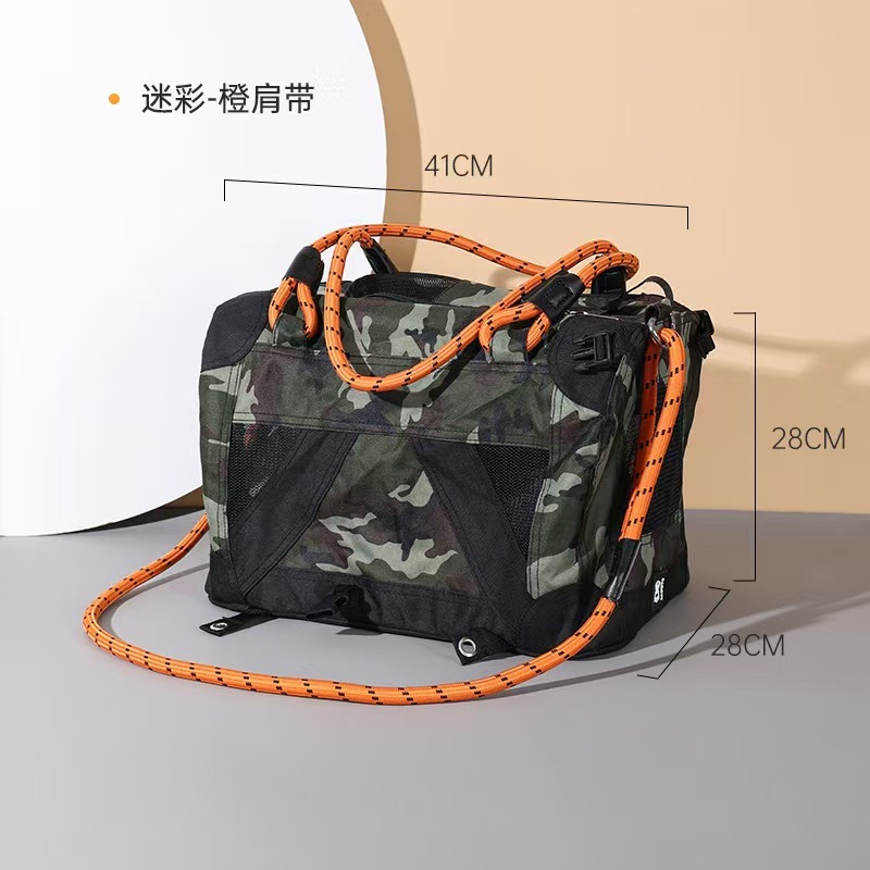 Camouflage Cat Bag for Going Out Portable Diagonal Straddle Handheld Cat Bag Dog Backpack Carrier