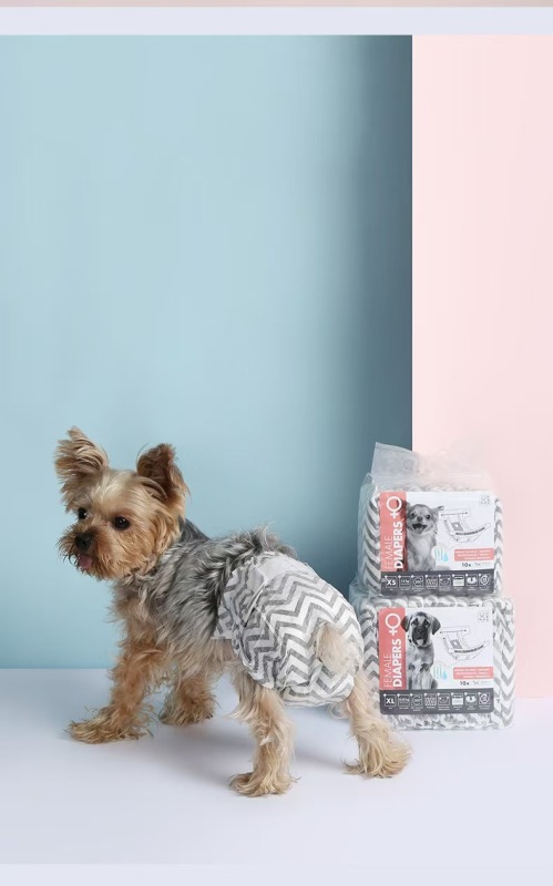 Disposable Dog Diapers Female Dog Diapers Ultra Protection Diapers for Dogs in Heat Excitable Urination or Incontinence
