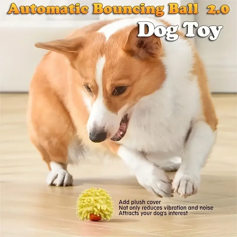 2024 Kitten & Dog Training Pet Interactive Toy Automatic Rolling Smart Electric Toy Ball TPR Material for Indoor Play