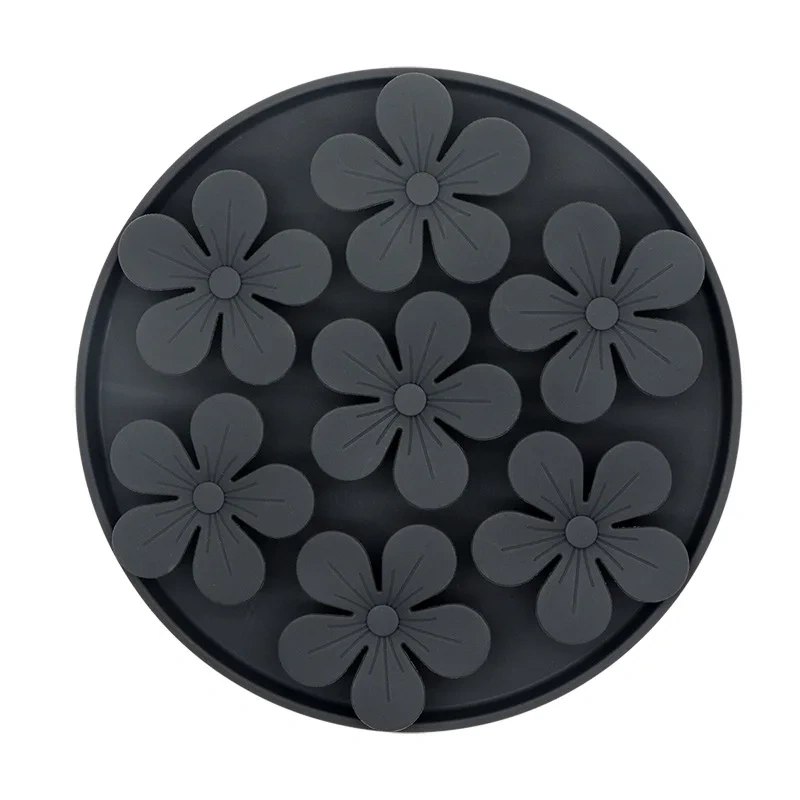 Silicone Pet Licking Pad Nonslip Slow Feeder Dog Bowls Dog Supplies Licking and Smelling Pad Pet Feeder Slow Eating Dish Bowl