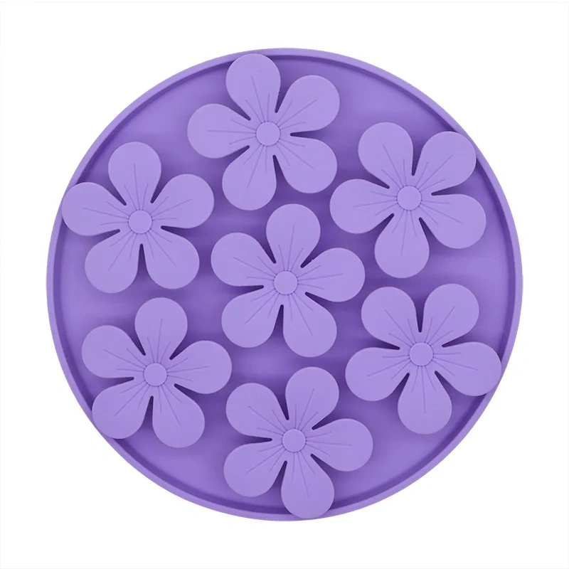 Silicone Pet Licking Pad Nonslip Slow Feeder Dog Bowls Dog Supplies Licking and Smelling Pad Pet Feeder Slow Eating Dish Bowl