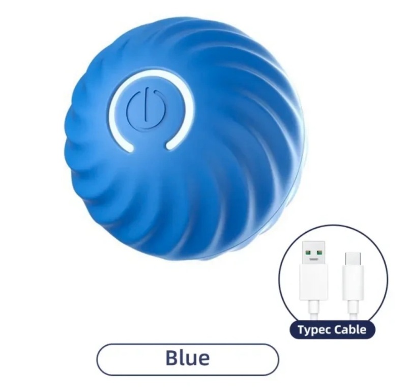 2024 Kitten & Dog Training Pet Interactive Toy Automatic Rolling Smart Electric Toy Ball TPR Material for Indoor Play