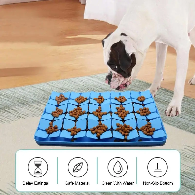 Dog Lick Mat Dog Lick Mat With Suction Cups Dog Slow Feeders Lick Mat Boredom Reduce Pad For Food Treats Yogurt Or Peanut Butter