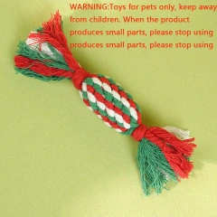 4pcs-Christmas toy design pet teeth grinding screaming plush toy, bite resistant and playful dog interactive toy supply
