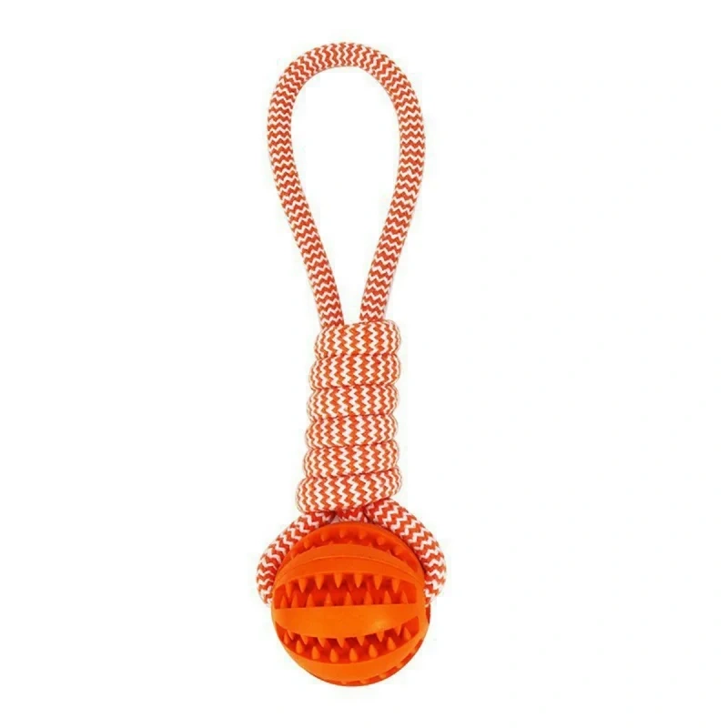 Pet Treat Balls with Rope Interactive Dog Rubber Leaking Balls Toy for Small Large Dogs Chewing Bite Resistant Toys Pet Supplies