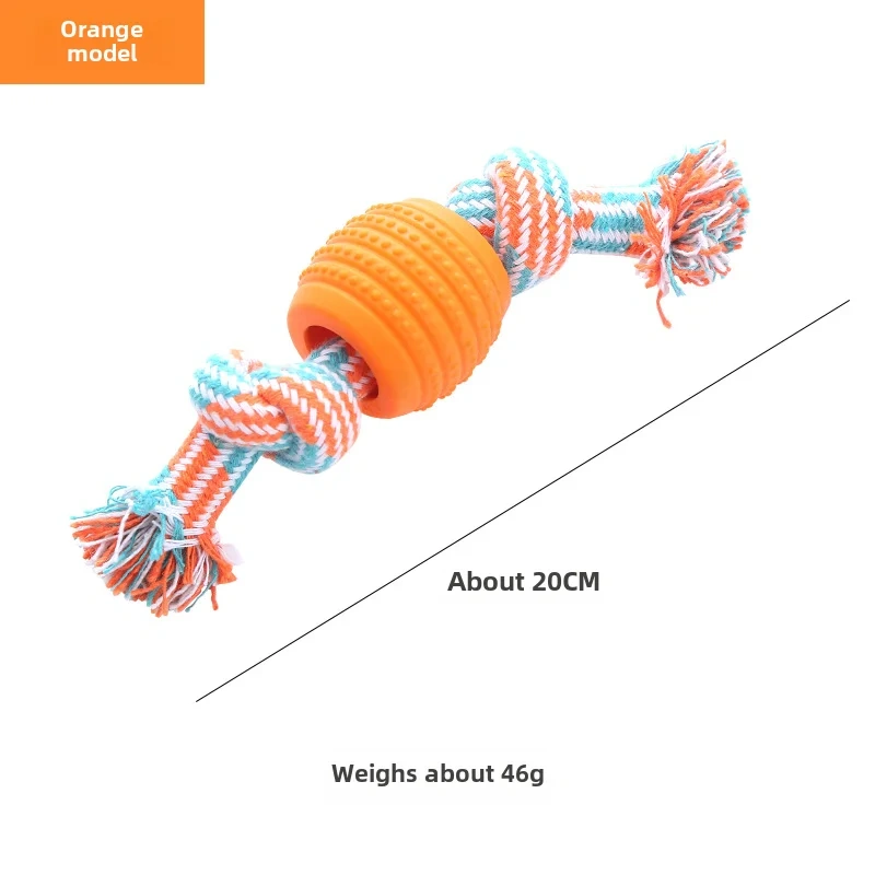 Pet dog toy cotton rope double knot ball bite-resistant tooth cleaning toy ball pet toy biteable Amazon hot style