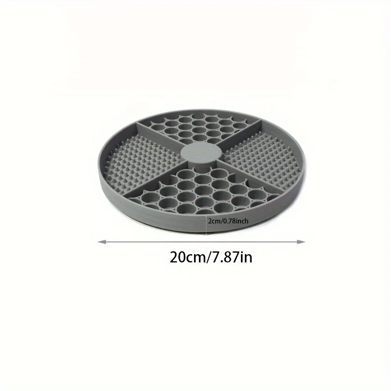 Dog Feeding Mat Silicone Cat Slow Feeder Bowls with Suction Cup Slow Feeding Pad Dog Licking Pad Anxiety-relieving Utensils