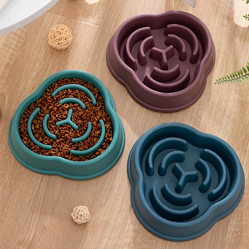 1 Piece/2 Pieces/4 Pieces Pet Slow Feeding Bowl Suitable for Dogs and Cats, Non Slip Feeding, Dog Bowl, Indoor Durable Food Bowl