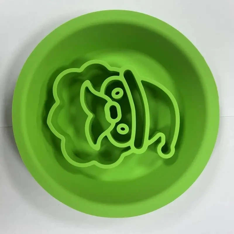 Silicone Christmas Design Pet Slow Feeding Bowl, Dog Licking Bowl With Suction Cup, Non-slip Bite Resistant Dog Placemat