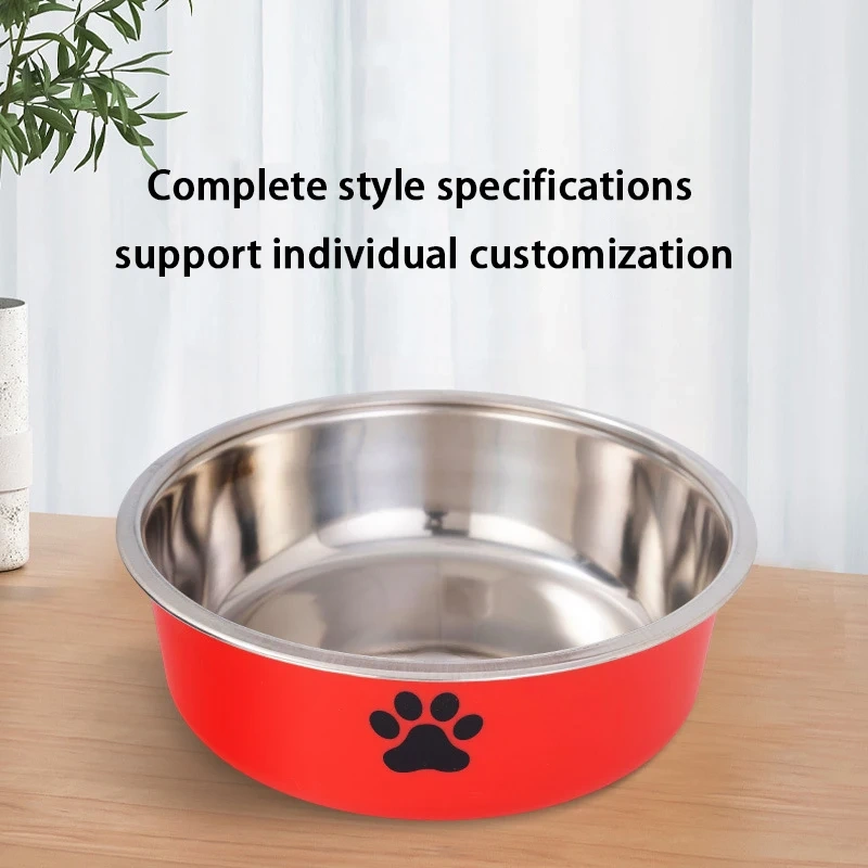 Customize Factory Wholesale Eco-Friendly Cat Dog Feeder Bowl Stainless Steel Pet Water & Food Bowl for Small Animals Sublimation