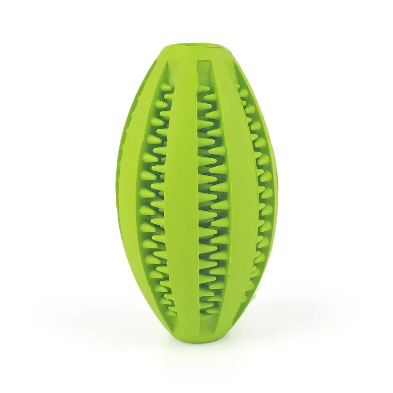 Pet Dog Chew Toys Teeth Cleaning Snack Ball Pet Dog Toy Ball Natural Rubber Super Tough Interactive Bouncy Pet Supplies