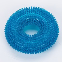 Squeaky Pet Dog Interactive Chew Toy Puppy Bite Resistant Thorn Barbed Tooth Cleaning Toy TPR Molar Chew Toys for Dogs