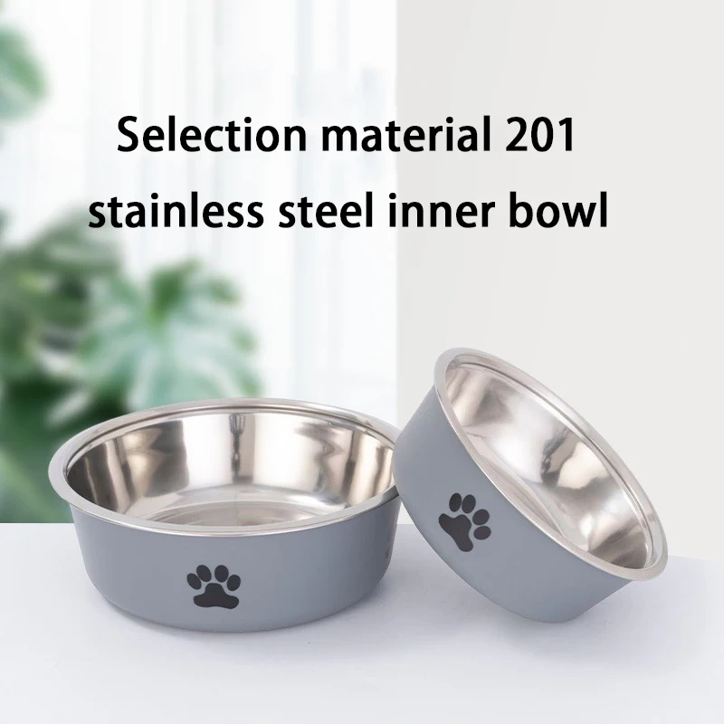 Customize Factory Wholesale Eco-Friendly Cat Dog Feeder Bowl Stainless Steel Pet Water & Food Bowl for Small Animals Sublimation
